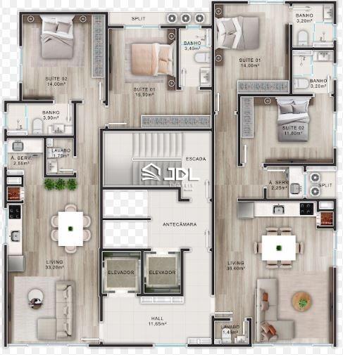 Apartamento à venda no bairro Centro: 