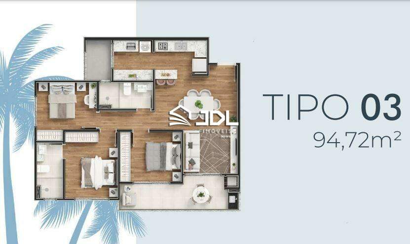 Apartamento à venda no bairro Beira Mar: 