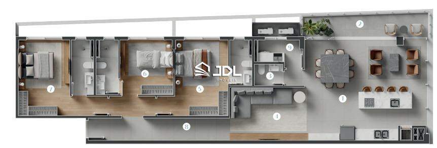 Apartamento à venda no bairro Itacolomi: 