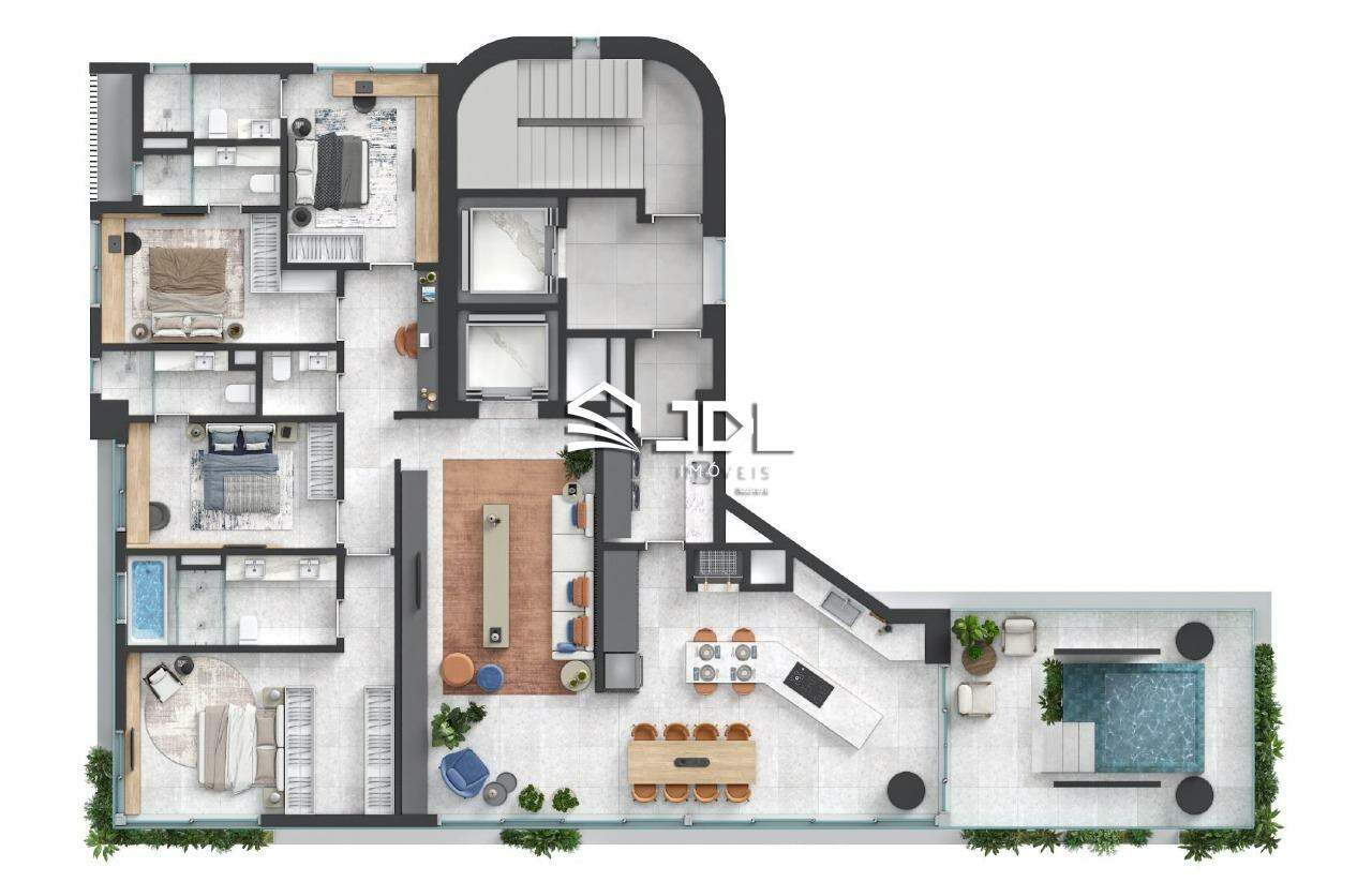 Apartamento à venda no bairro Meia Praia: 