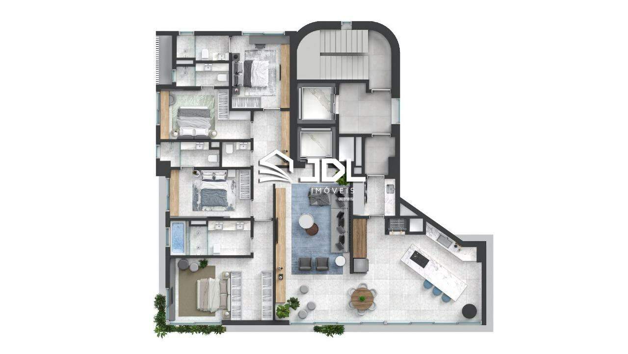 Apartamento à venda no bairro Meia Praia: 