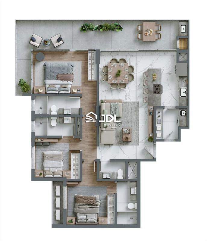 Apartamento à venda no bairro Armação: 