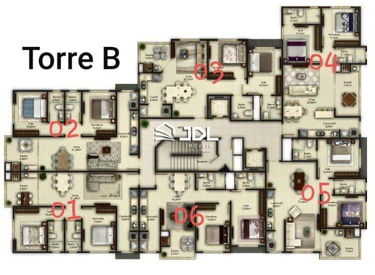 Apartamento à venda no bairro Tabuleiro dos Oliveiras: 