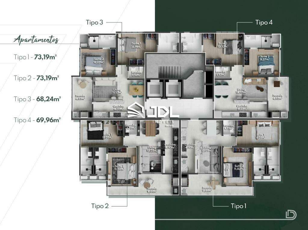 Apartamento à venda no bairro Tabuleiro: 