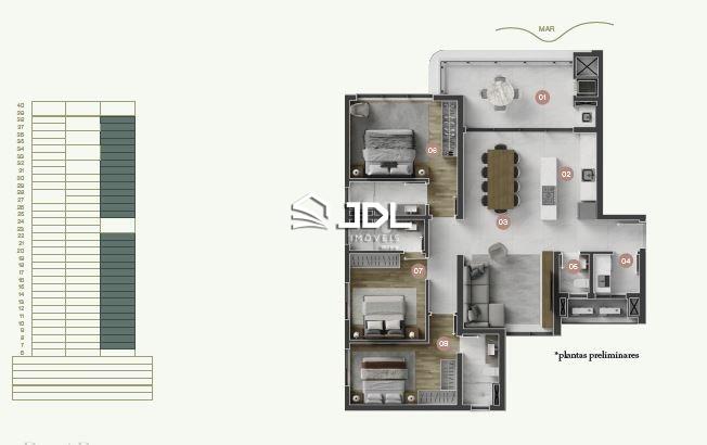 Apartamento à venda no bairro Armação: 