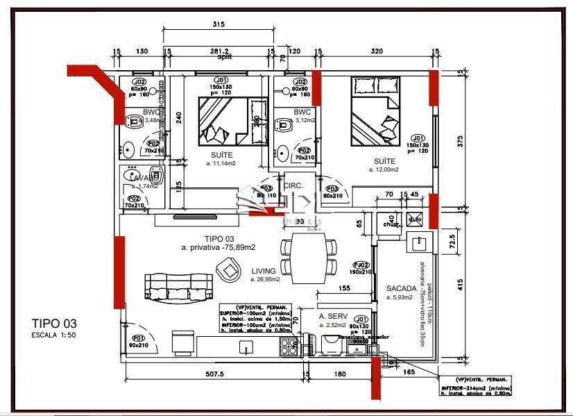Apartamento à venda no bairro Perequê: 