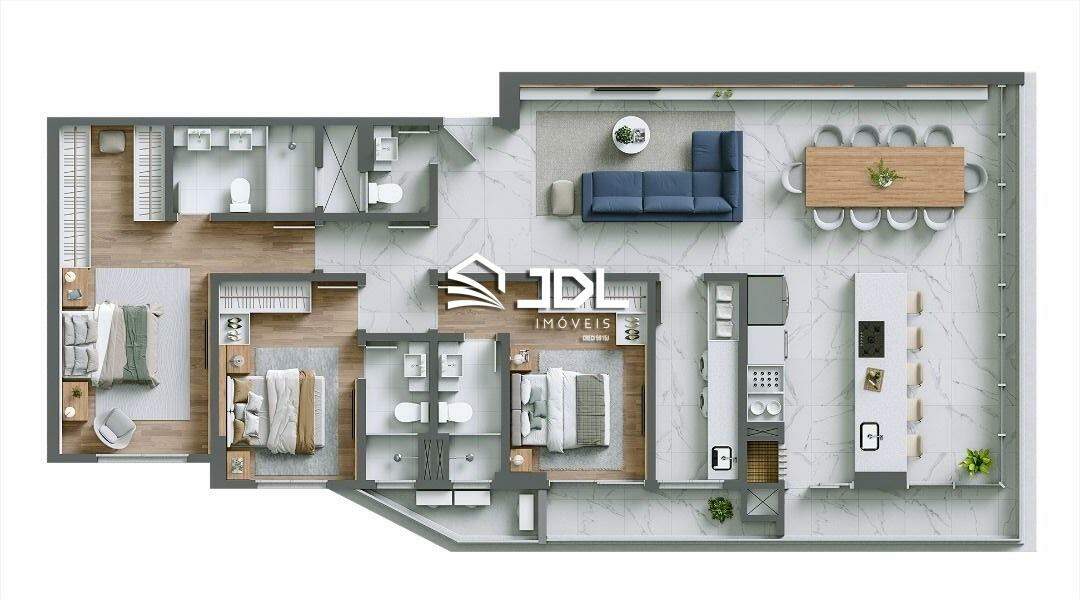 Apartamento à venda no bairro Itacolomi: 