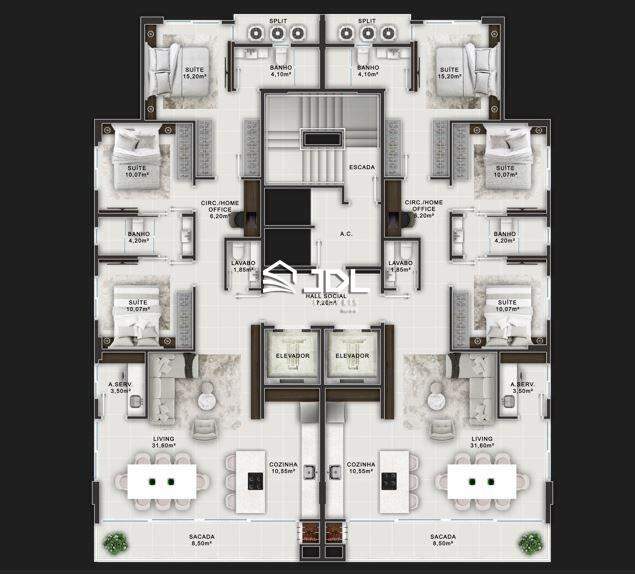 Apartamento à venda no bairro Centro: 