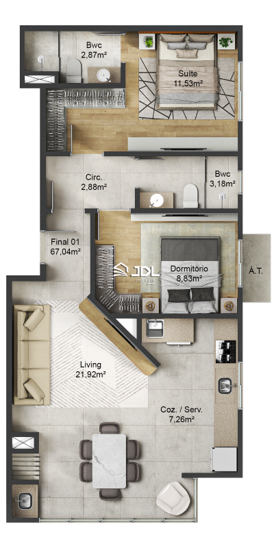 Apartamento à venda no bairro Gravatá: 