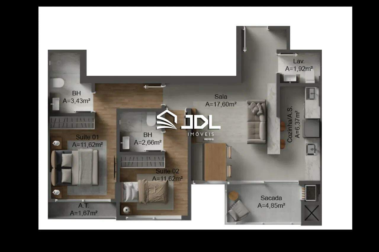 Apartamento à venda no bairro Centro: 