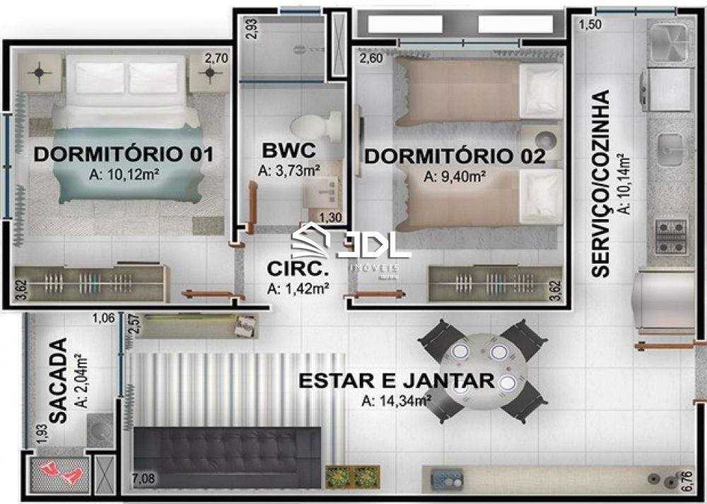 Apartamento à venda no bairro Escola Agrícola: