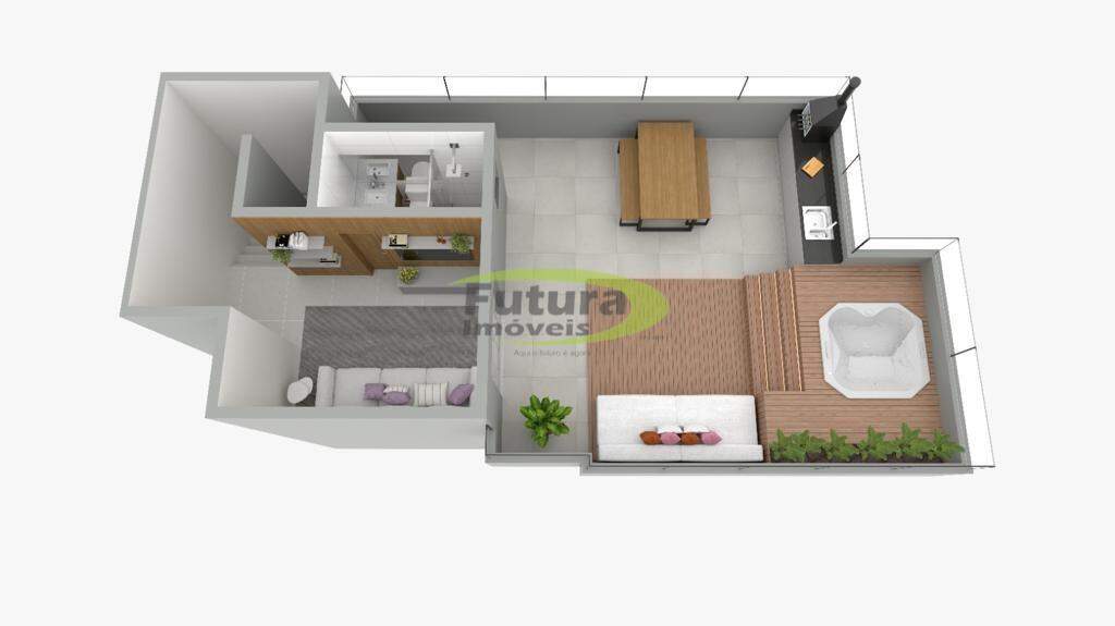 Cobertura à venda com 2 quartos, 660m² - Foto 1