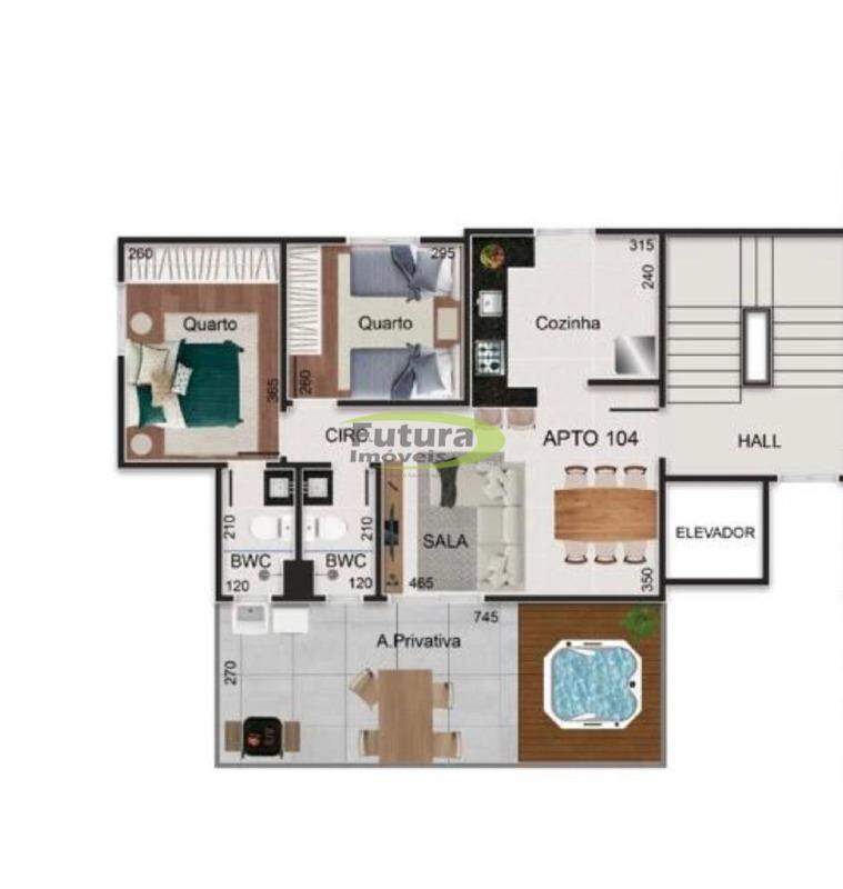 Apartamento à venda com 2 quartos, 660m² - Foto 13