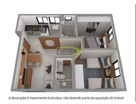 Apartamento à venda com 2 quartos - Foto 6