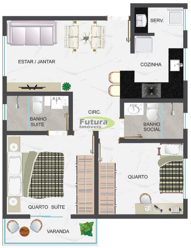 Apartamento à venda com 2 quartos - Foto 21