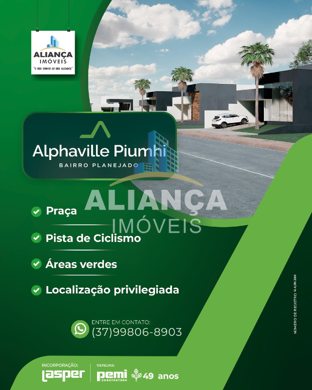 Lote à venda no bairro Alphaville em Piumhi/MG: 