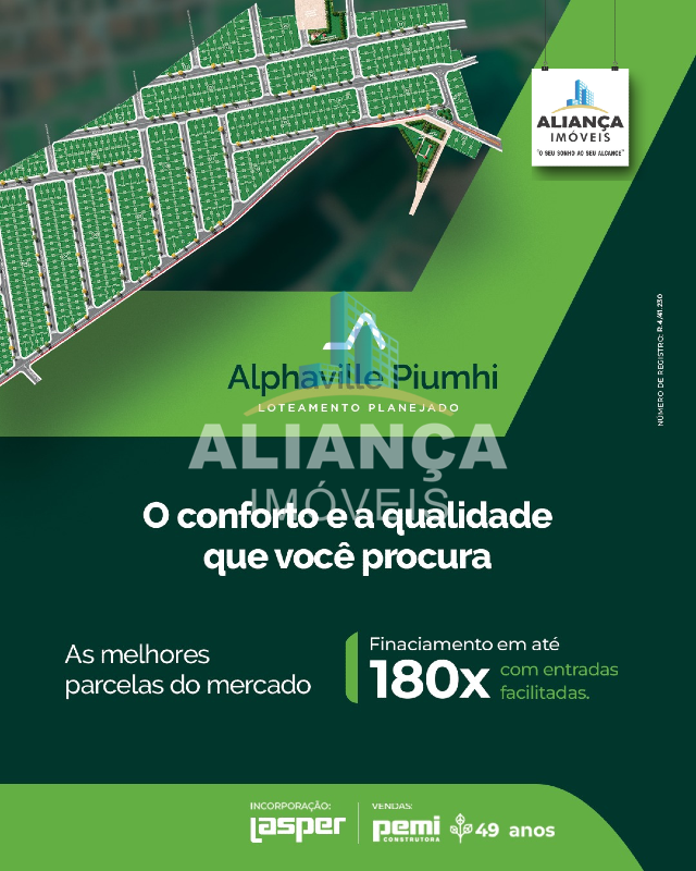 Lote à venda no bairro Alphaville em Piumhi/MG: 