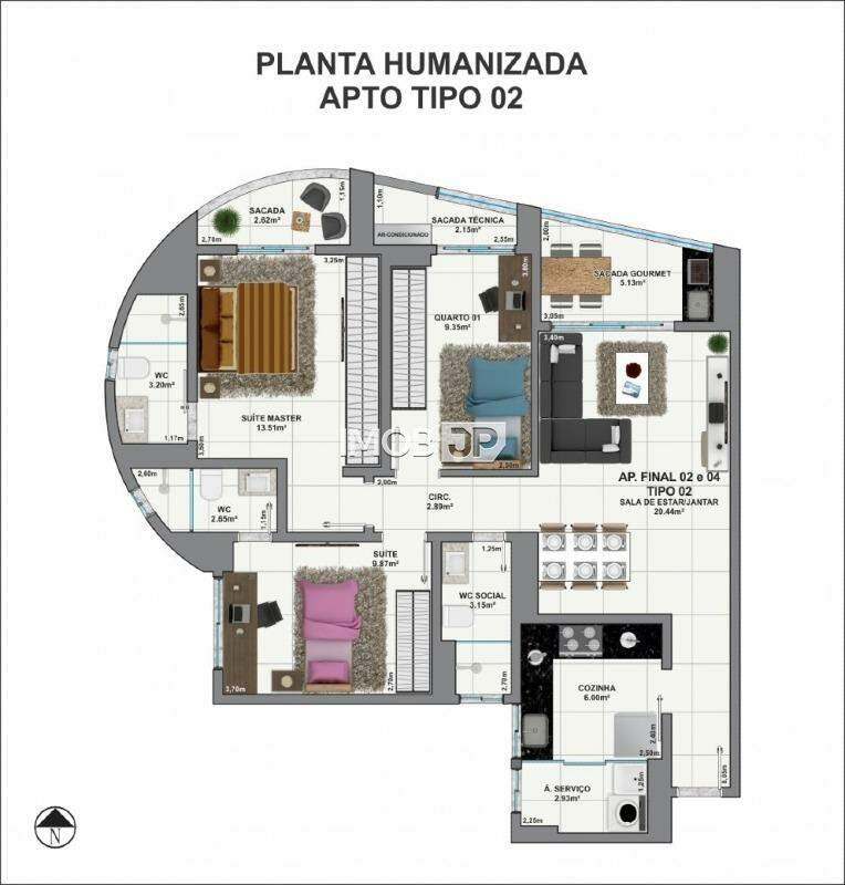 Apartamento à venda no Plano Diretor Norte: 