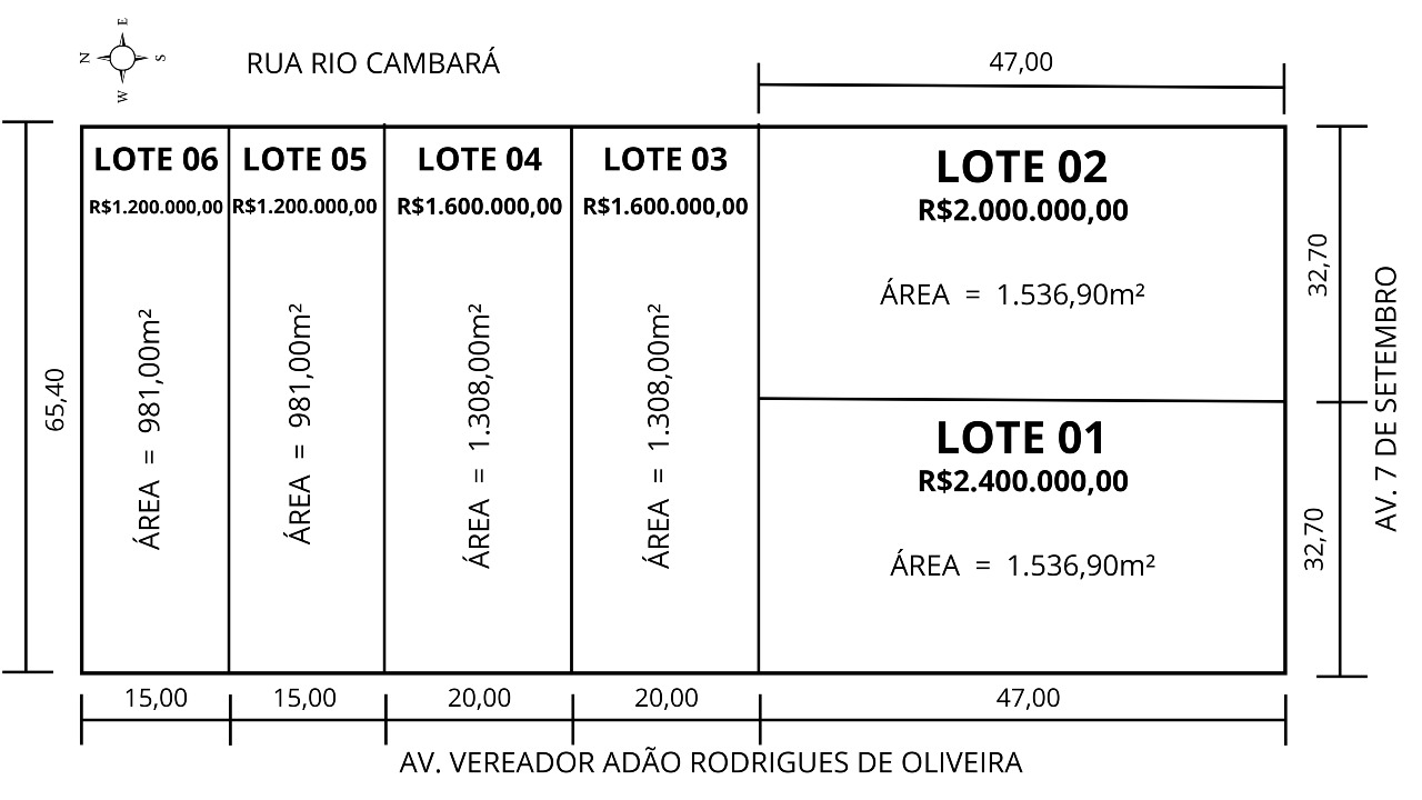 Área de Terra à venda no Ideal: 