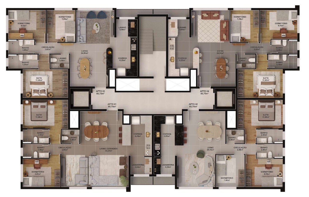 Apartamento à venda no Centro: 