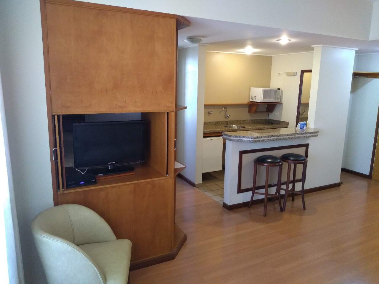Apartamento à venda no New Life Apart Hotel, 1 quarto, 1 vaga, no bairro Centro em Piracicaba - SP