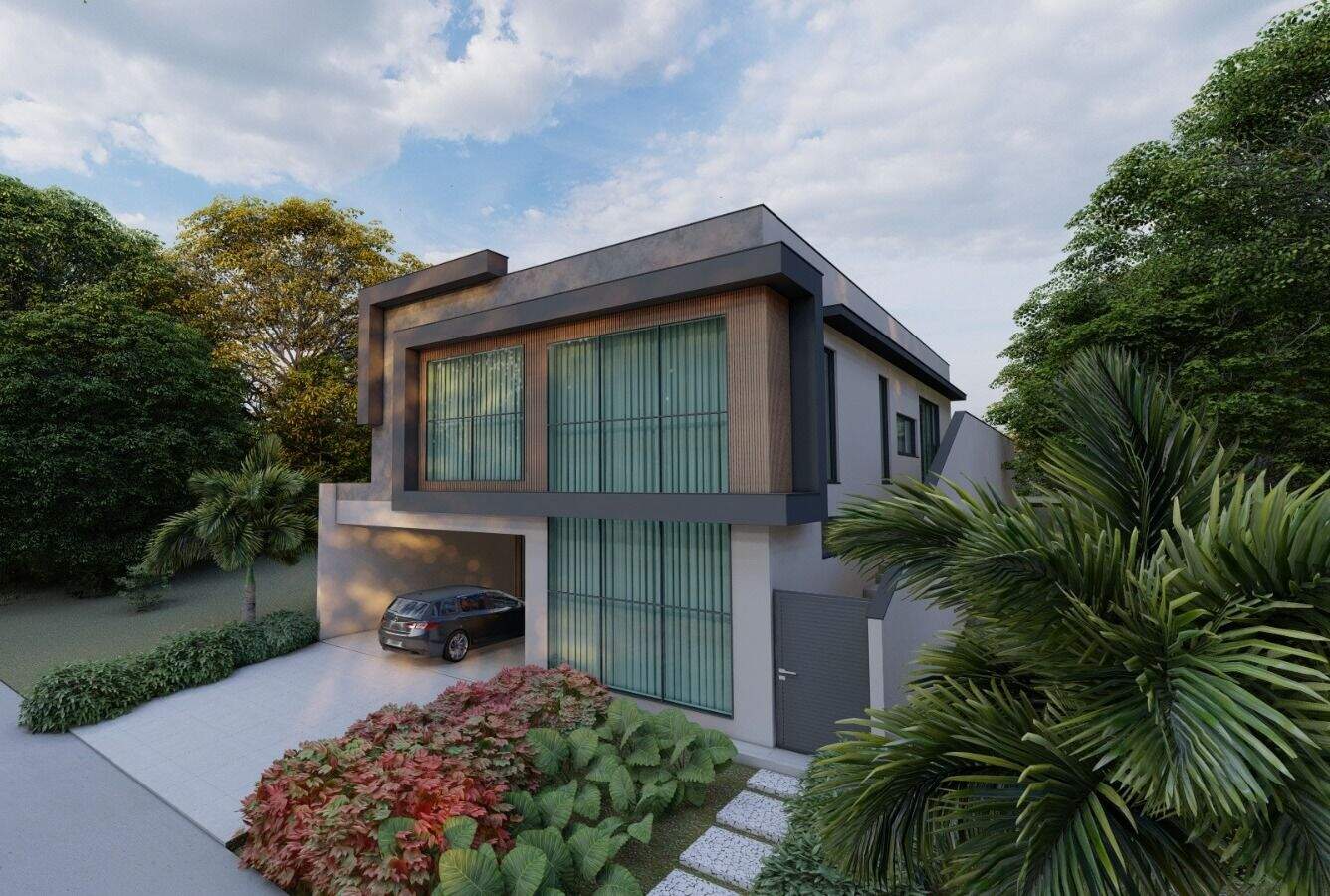 Casa no Residencial Central Parque, em Salto disponível para à venda | Grupo Kaion: Fotos ilustrativas do projeto em 3D