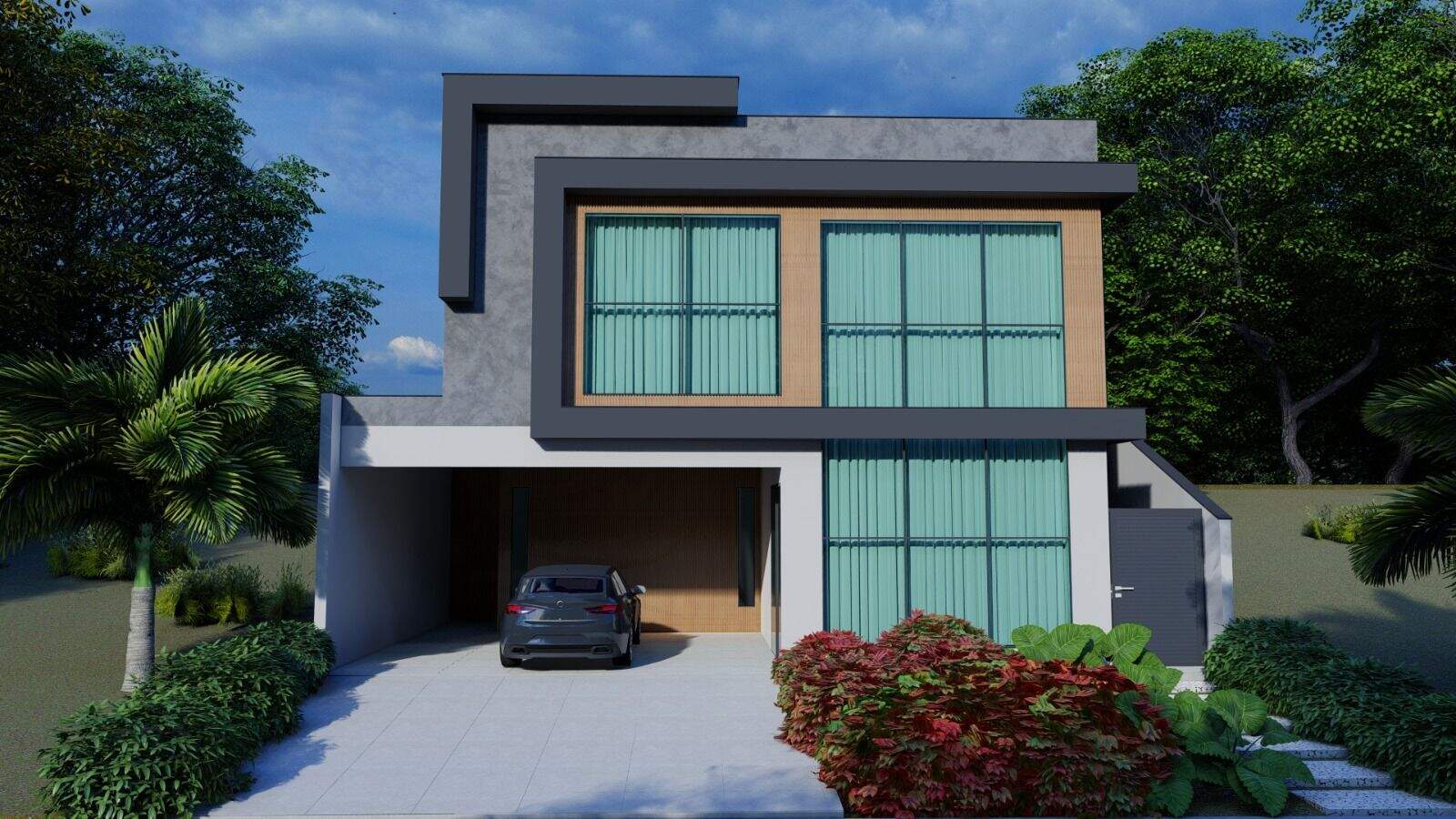 Casa no Residencial Central Parque, em Salto disponível para à venda | Grupo Kaion: Fotos ilustrativas do projeto em 3D