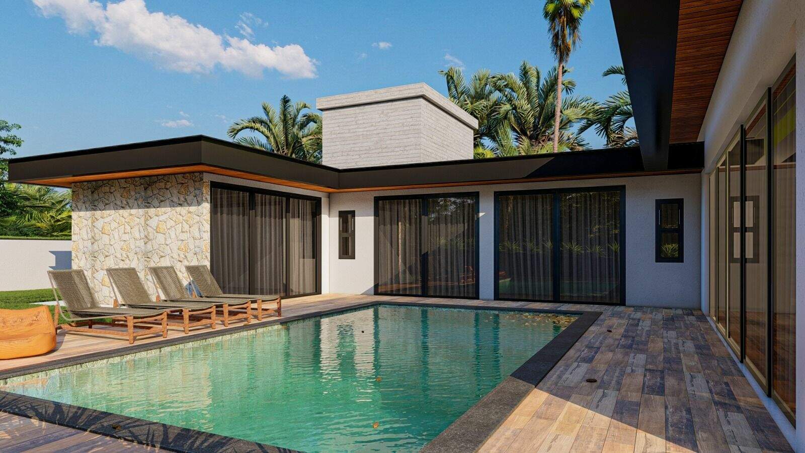 Casa no Residencial Parque Campos de Santo Antônio II, em Itu disponível para à venda | Grupo Kaion: Imagens meramente ilustrativas do projeto em 3D