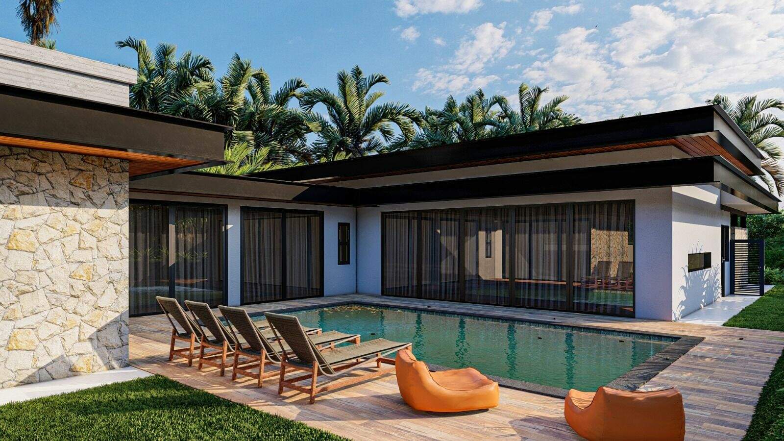 Casa no Residencial Parque Campos de Santo Antônio II, em Itu disponível para à venda | Grupo Kaion: Imagens meramente ilustrativas do projeto em 3D