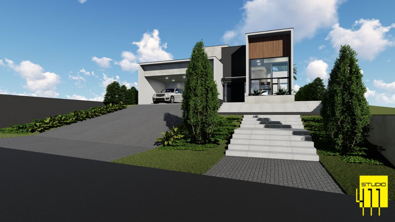 Casa no Terras de Monte Serrat, em Salto disponível para à venda | Grupo Kaion: Fotos meramente ilustrativas do projeto em 3D