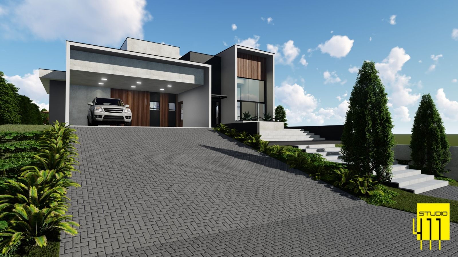 Casa no Terras de Monte Serrat, em Salto disponível para à venda | Grupo Kaion: Fotos meramente ilustrativas do projeto em 3D