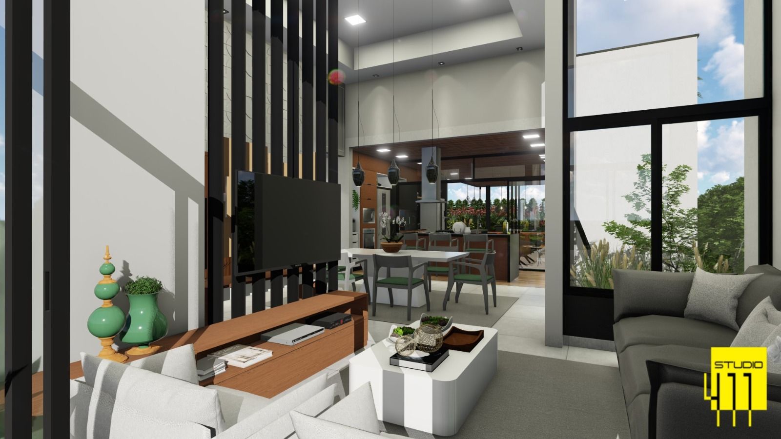 Casa no Terras de Monte Serrat, em Salto disponível para à venda | Grupo Kaion: Fotos meramente ilustrativas do projeto em 3D