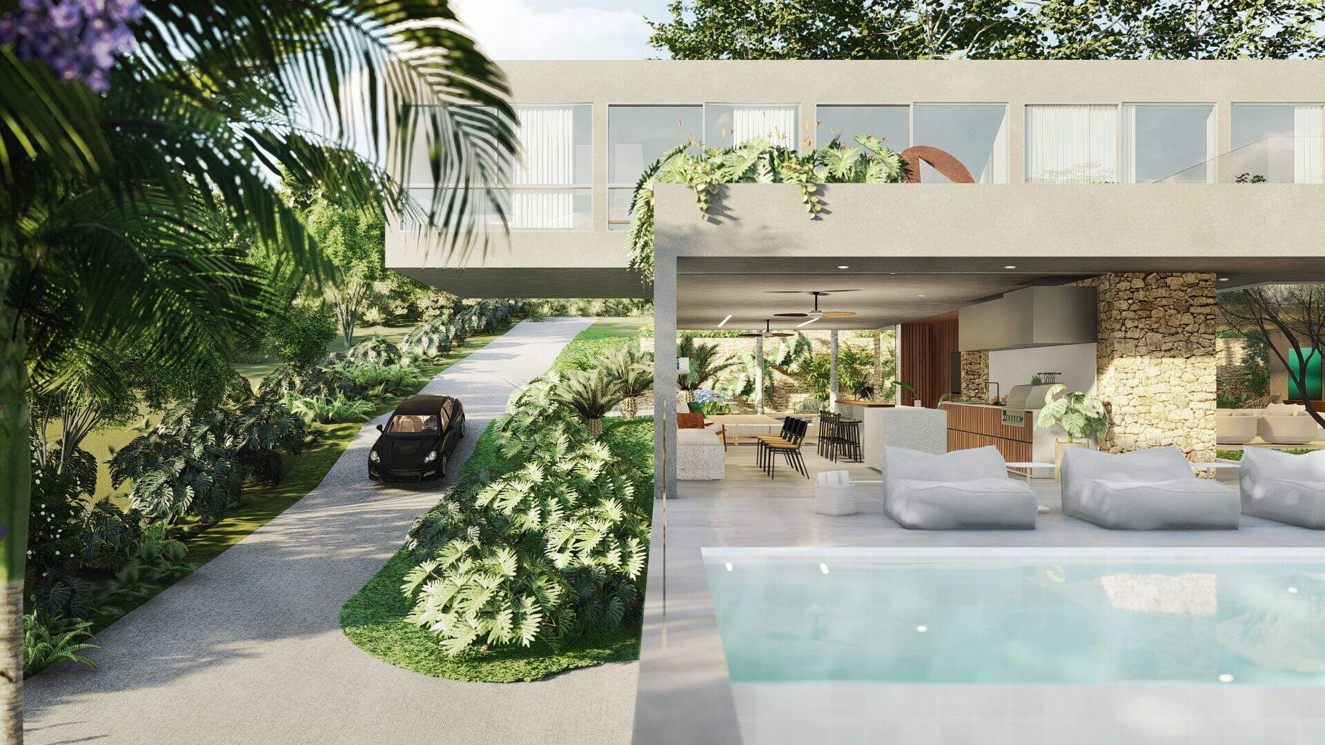 Casa no Condomínio Terras de São José, em Itu disponível para à venda | Grupo Kaion: Fotos ilustrativas do projeto em 3D