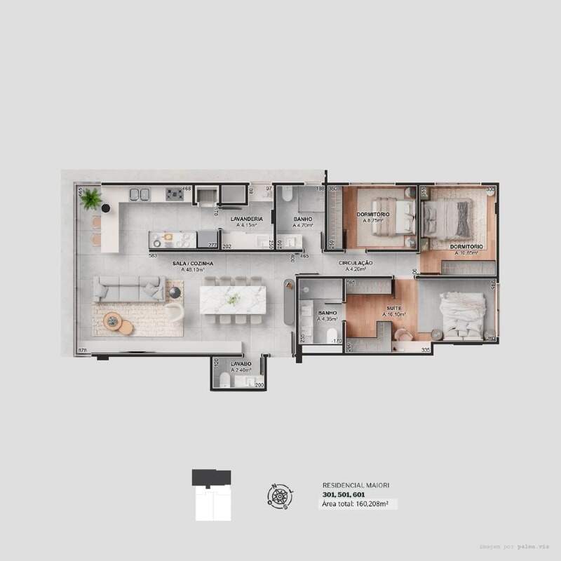 Apartamento à venda no São Cristóvão: Apartamentos 301, 501 e 601