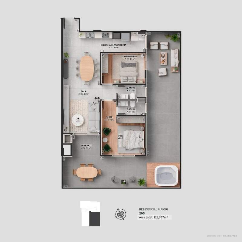 Apartamento à venda no São Cristóvão: Apartamento 203