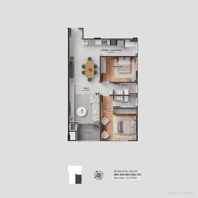 Apartamento à venda no São Cristóvão: Apartamentos 303, 403, 503, 603 e 703