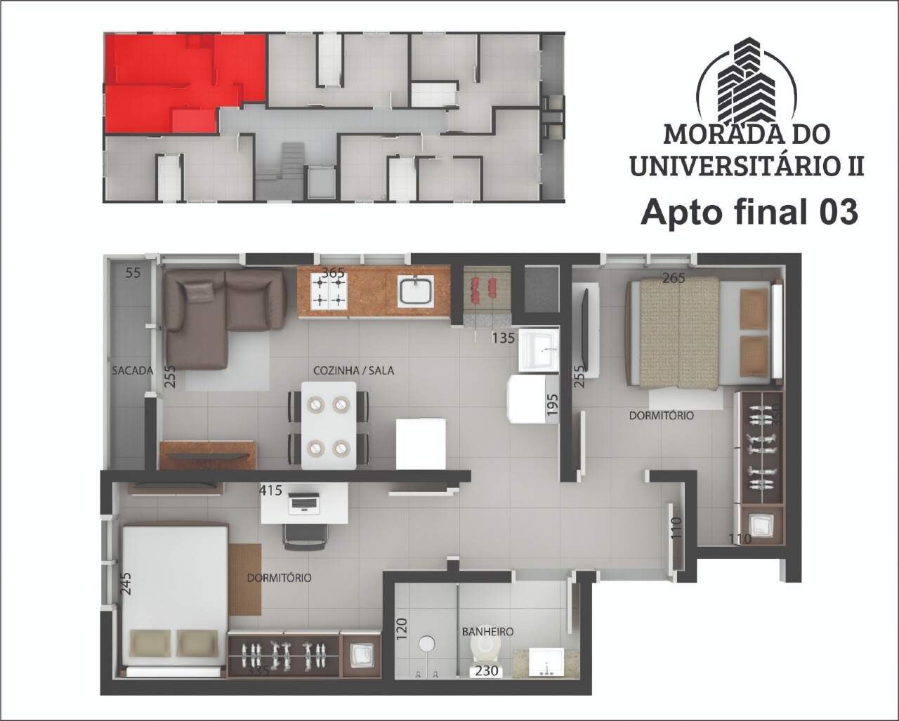 Apartamento à venda com 2 quartos, 43m² - Foto 7