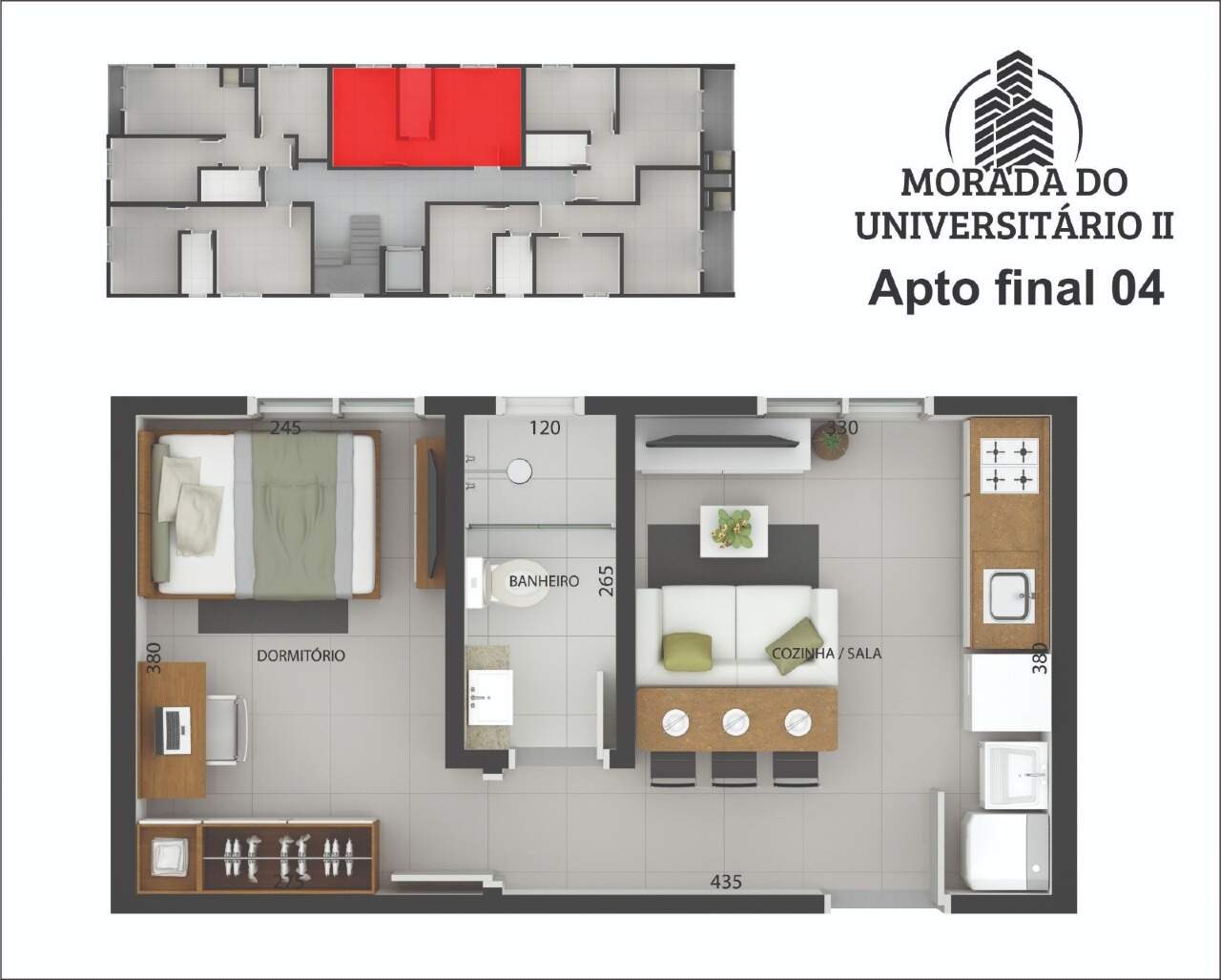 Apartamento à venda com 1 quarto, 31m² - Foto 7