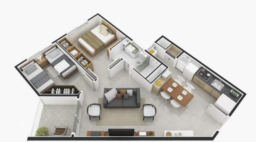 Apartamento à venda com 2 quartos, 56m² - Foto 4