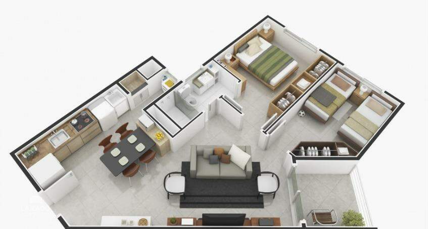 Apartamento à venda com 2 quartos, 56m² - Foto 4