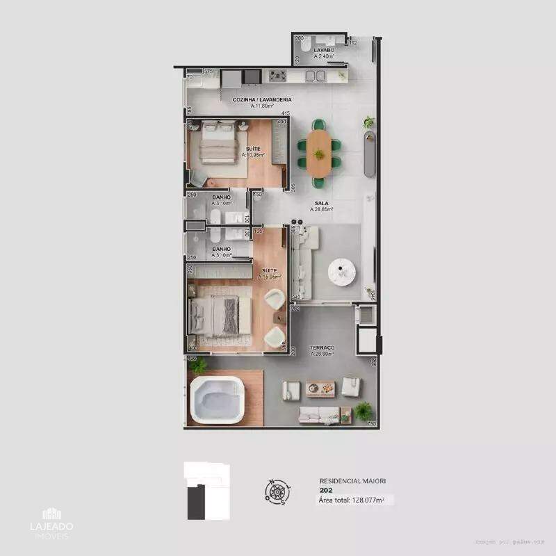 Apartamento à venda com 2 quartos, 86m² - Foto 7