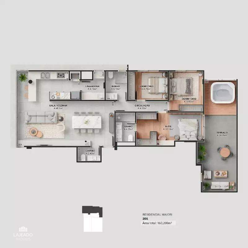 Apartamento à venda com 2 quartos, 86m² - Foto 6