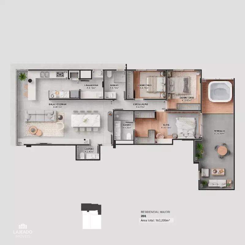 Apartamento à venda com 2 quartos, 82m² - Foto 6