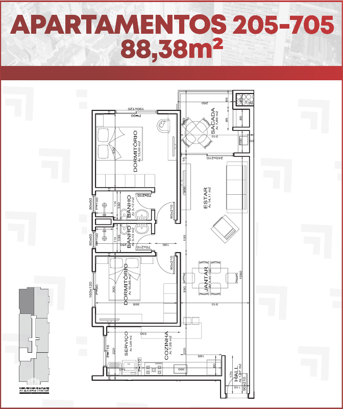 Cobertura à venda com 2 quartos, 107m² - Foto 22