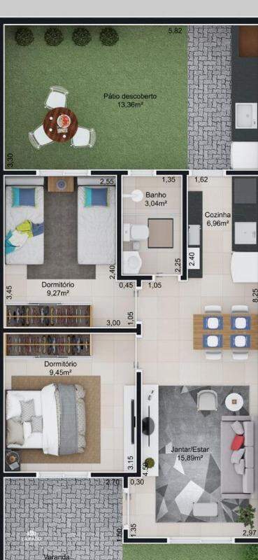 Casa à venda com 2 quartos, 70m² - Foto 10