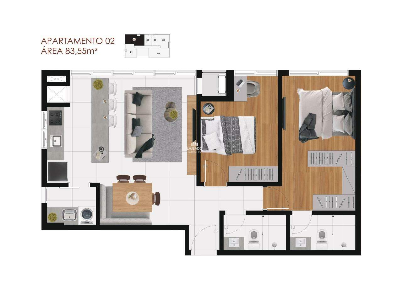 Apartamento, 1 quarto, 73 m² - Foto 17