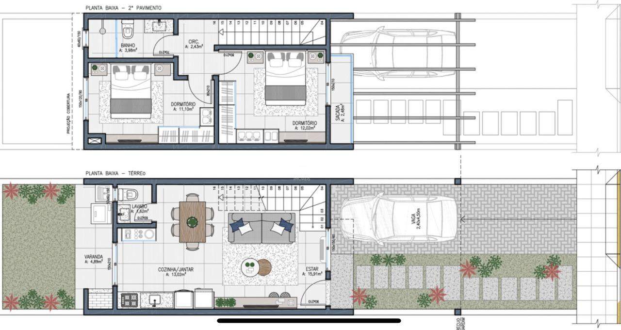 Sobrado, 2 quartos, 76 m² - Foto 4
