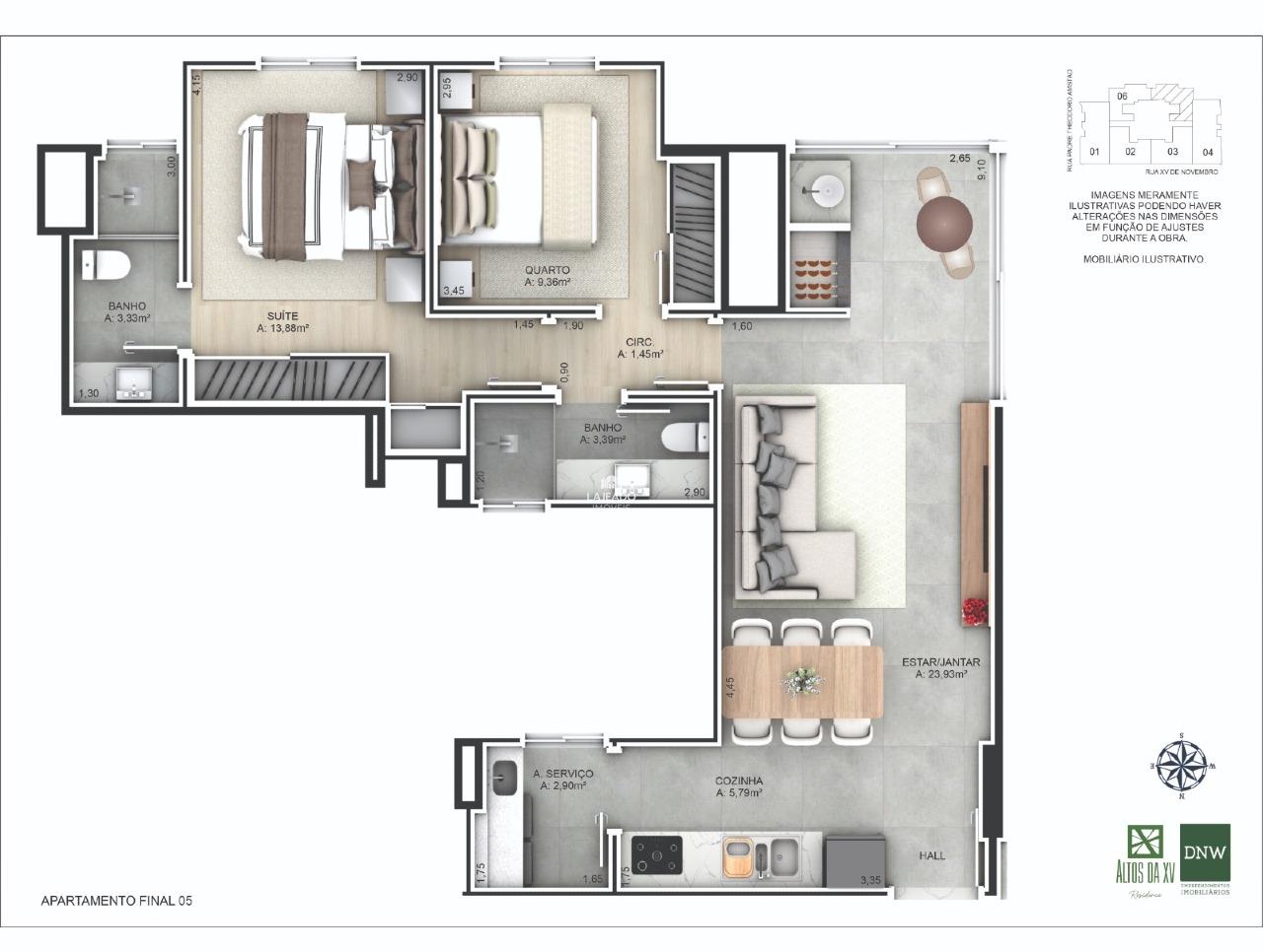 Apartamento, 2 quartos, 74 m² - Foto 6