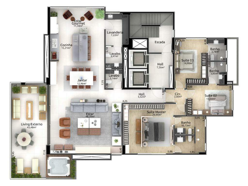 Apartamento à venda com 3 quartos, 248m² - Foto 20