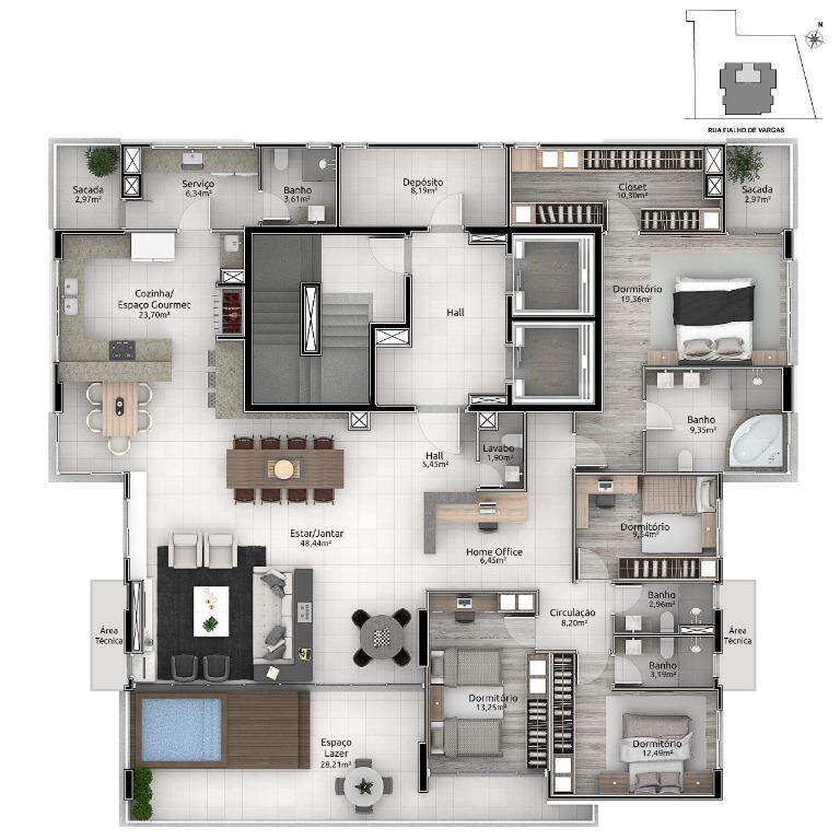 Apartamento à venda com 4 quartos, 257m² - Foto 6